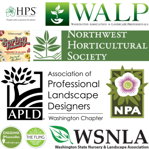 Logos of organizations that provide learning opportunities to container gardeners